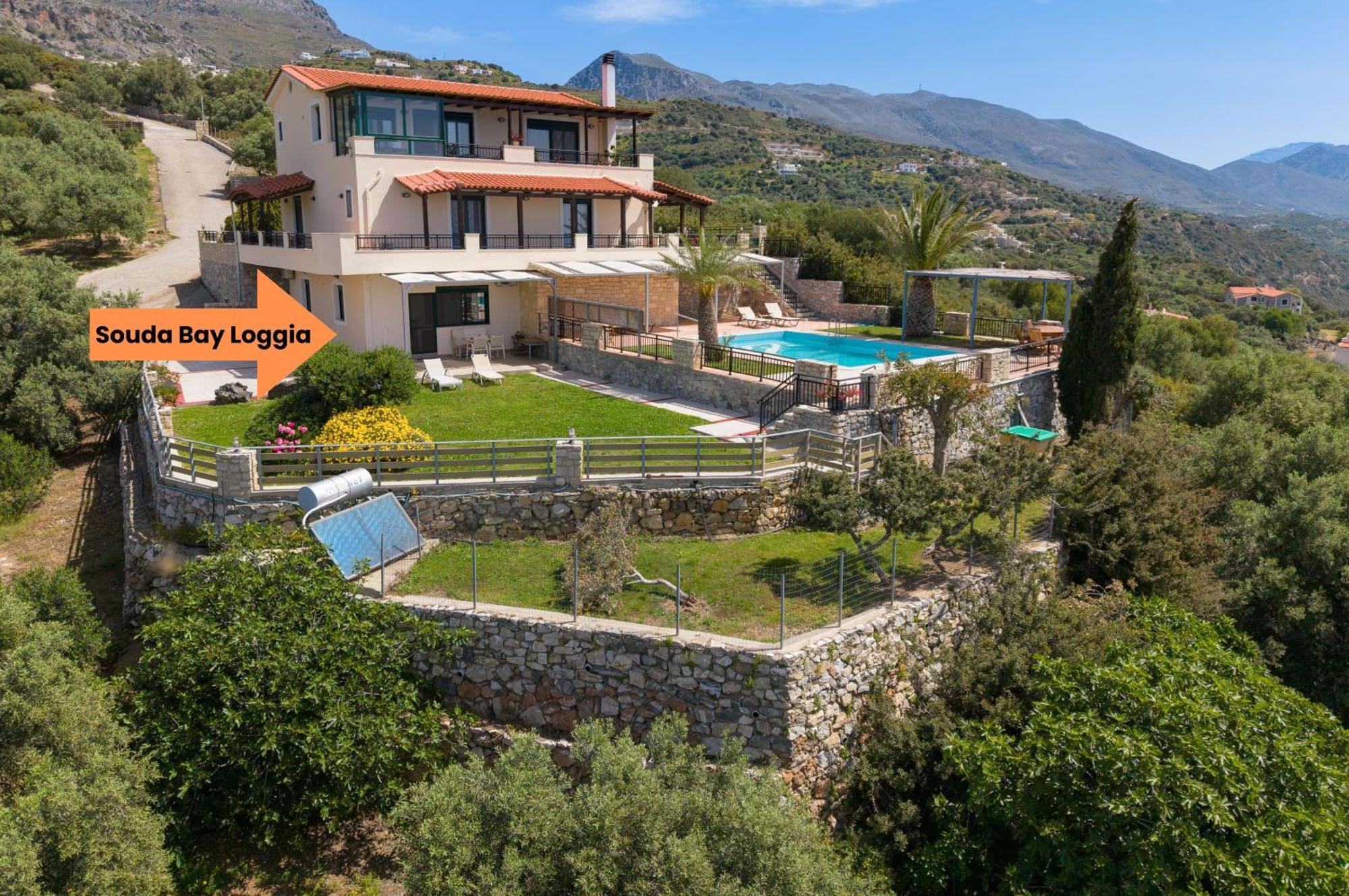 Вилла Souda Bay Loggia Sellia  Экстерьер фото